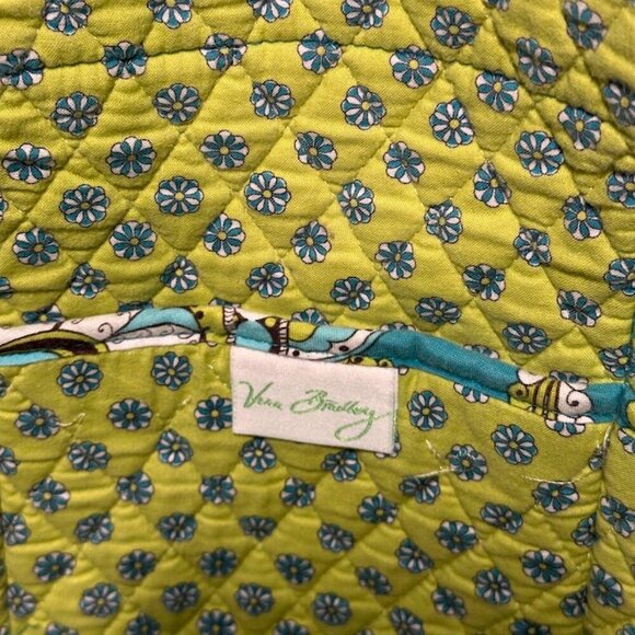 Vera Bradley Peacock Spring 2007 Pattern Zip Top Tote Designer Shoulder Bag EUC - Picture 6 of 15